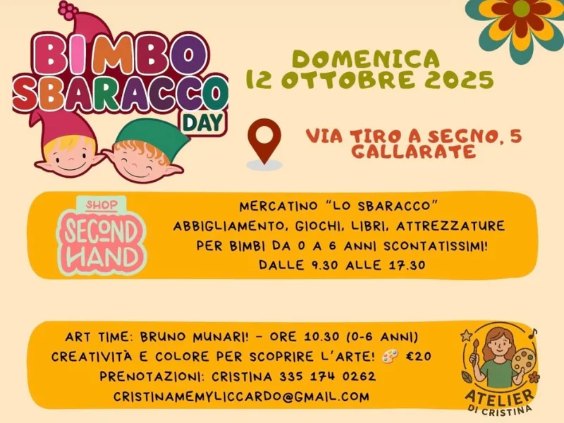 Locandina: Bimbo Sbaracco Day || Asilo nido Gioca Bimbo, Gallarate