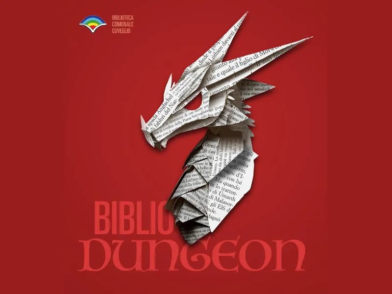 Locandina: Bibliodungeon || Biblioteca comunale di Cuveglio (VA)
