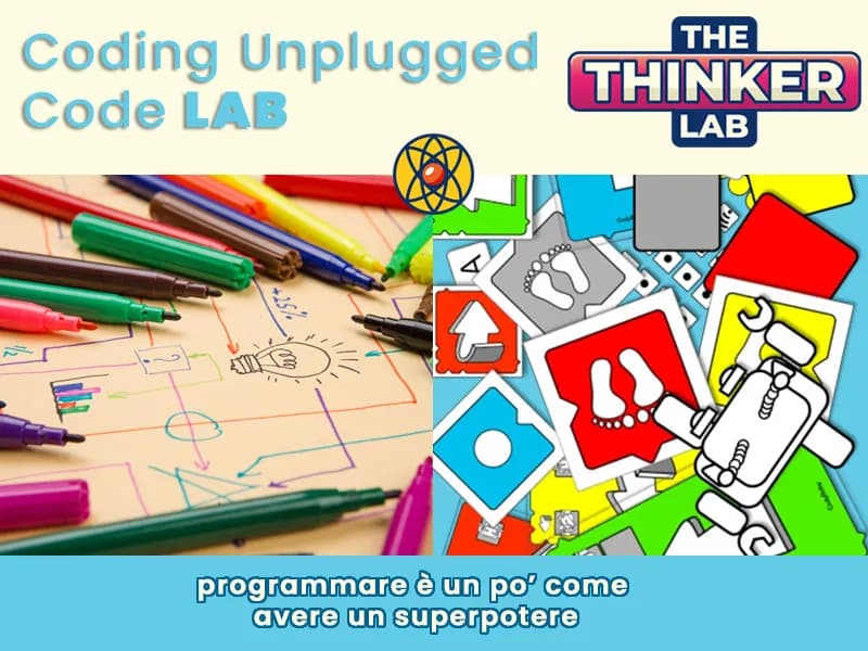 Locandina: CodeLAB Creativo: Coding Unplugged || The Thinker Lab, Varese