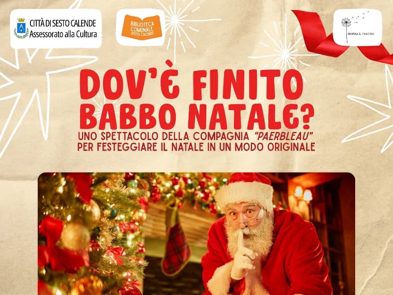 Locandina: “Dov’è Finito Babbo Natale?” || Biblioteca Sesto Calende