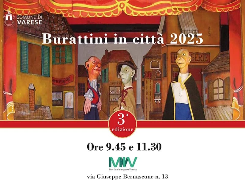 Locandina: Rassegna Burattini in città 2025 - Varese