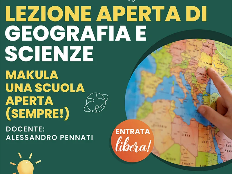 Locandina: Lezione aperta di Geografia e Scienze