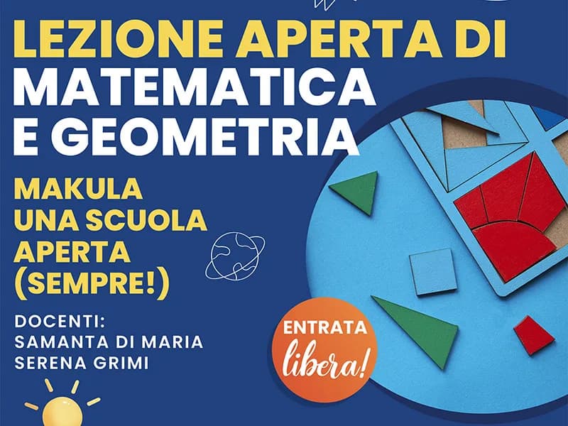 Locandina: Lezione aperta di Matematica e Geometria