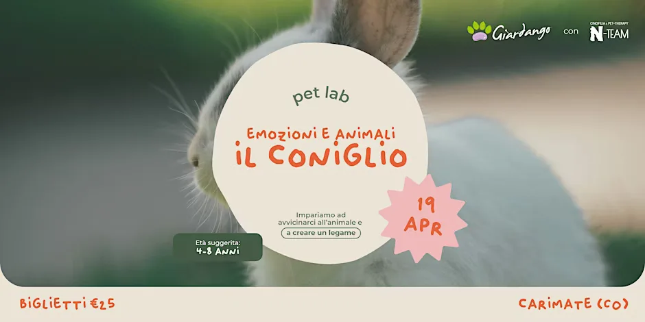 Locandina: Laboratorio di Pet Therapy - Carimate (CO)