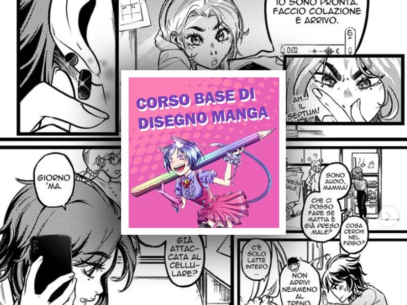 Locandina: Corso Base di Disegno Manga 11-17 anni - 10 Lezioni