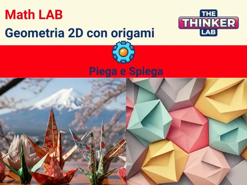 Locandina: MathLAB: Geometria 2D con origami || The Thinker Lab, Varese